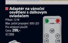 Adaptér na vánoční osvětlení s dálkovým ovladačem - UNI HOBBY akcniletaky.com