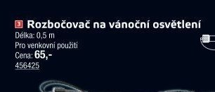 Rozbočovač na vánoční osvětlení - UNI HOBBY akcniletaky.com