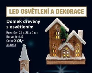 Domek dřevěný s osvětlením - UNI HOBBY akcniletaky.com