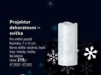 Projektor dekoratovní – svíčka - UNI HOBBY akcniletaky.com