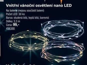 Vnitřní vánoční osvětlení nano LED - UNI HOBBY akcniletaky.com
