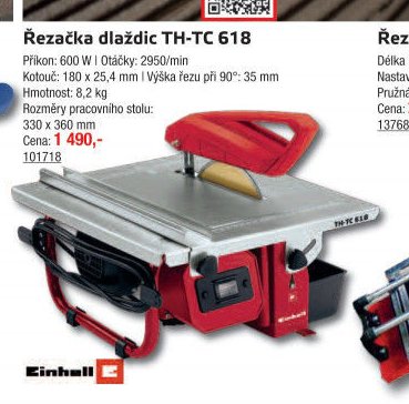 Rezačka dlaždic TH-TC 618 - UNI HOBBY akcniletaky.com