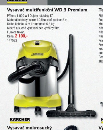 Vysavač multifunkční WD 3 Premium - UNI HOBBY akcniletaky.com