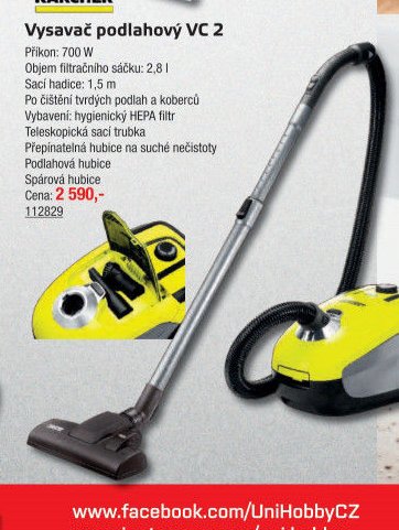 Vysavač podlahový VC 2 - UNI HOBBY akcniletaky.com
