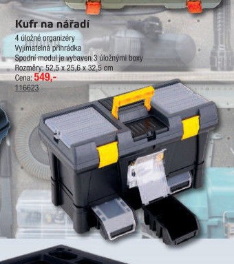 Kufr na nářadí 4 úložné organizéry - UNI HOBBY akcniletaky.com