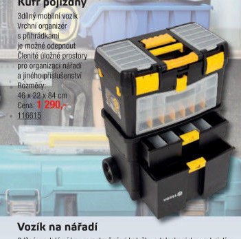 Kufr pojízdný 3dílný mobilní vozík - UNI HOBBY akcniletaky.com