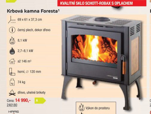 Krbová kamna Foresta - UNI HOBBY akcniletaky.com