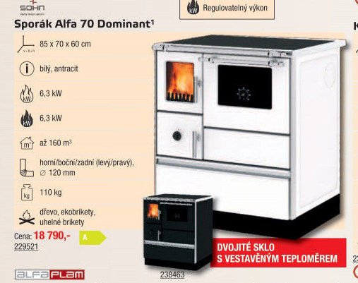 Sporák Alfa 70 Dominant - UNI HOBBY akcniletaky.com