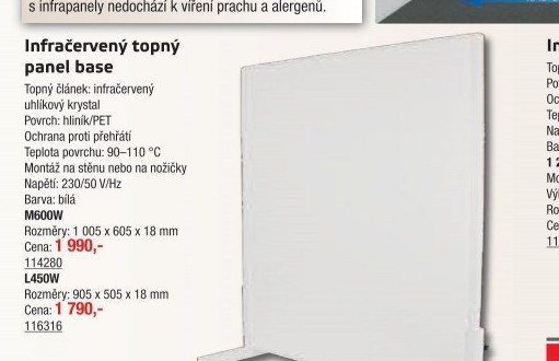 Infračervený topný panel base - UNI HOBBY akcniletaky.com