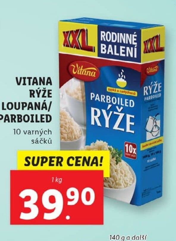 Vitana rýže loupaná/parboiled
