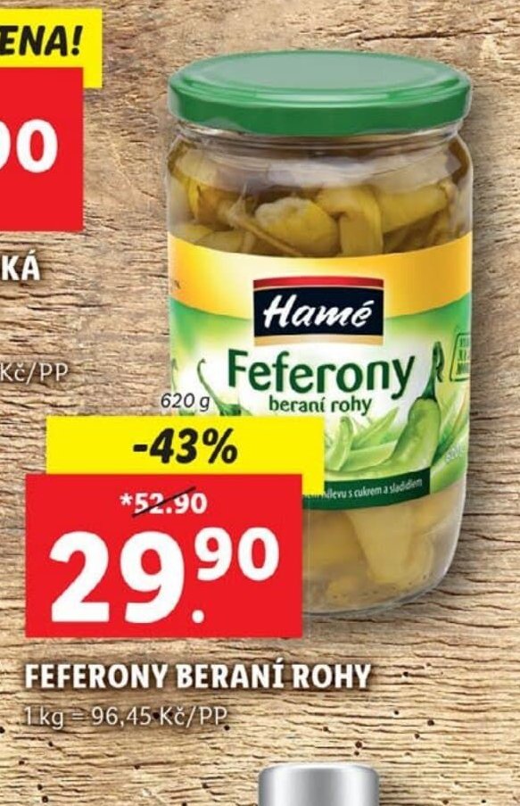 Feferony beraní rohy