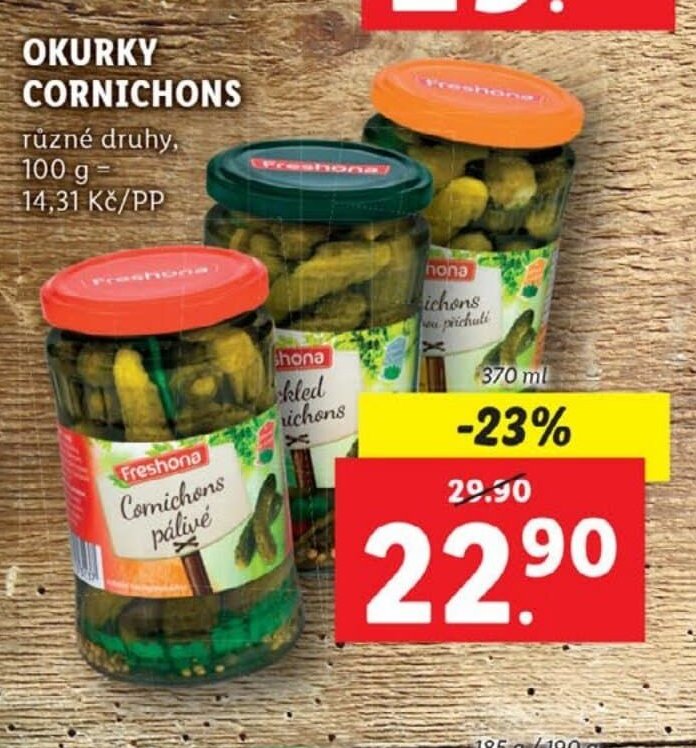 Okurky cornichons