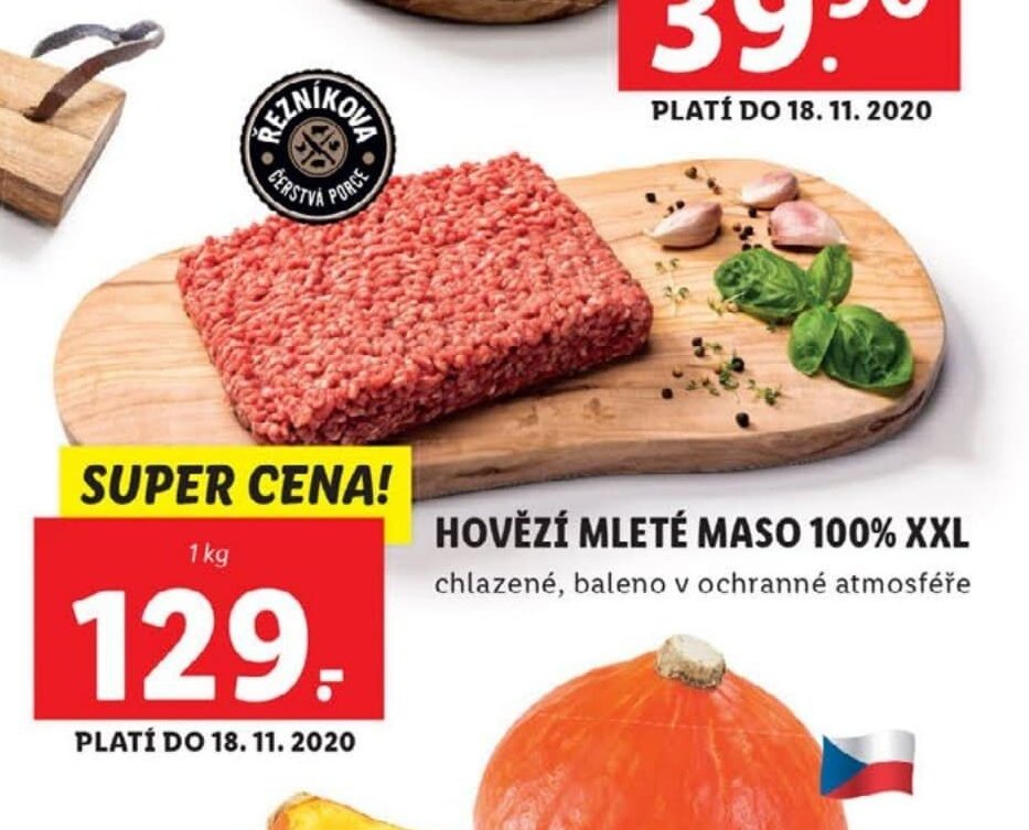 Hovězí mleté maso 100% XXL