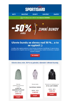 akční leták Sportisimo 6.11.2020-11.11.2020