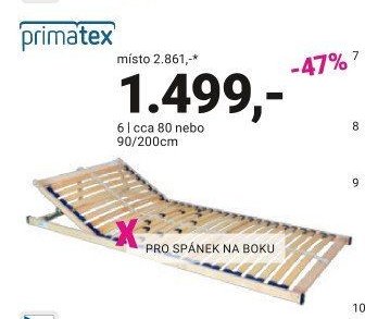 Lamelový rošt 6 (cca 80 nebo 90/200 cm)