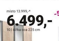 Skříň šířka cca 225 cm