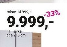 Skříň šířka cca 215 cm