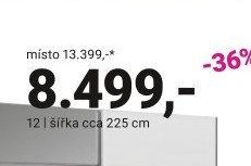 Skříň šířka cca 225 cm