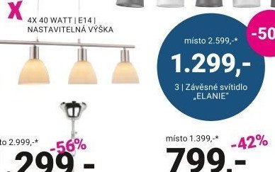 Závěsné svítidlo ELANIE