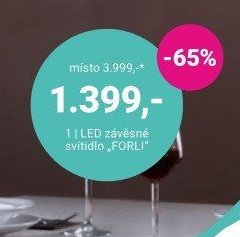 LED závěsné svítidlo FORLI