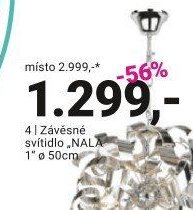 Závěsné svítidlo NALA 1