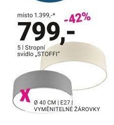 Stropní svítidlo STOFFI