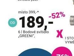 Bodové svítidlo GREENI