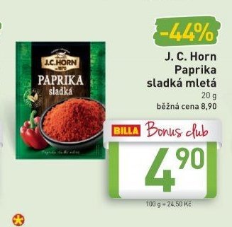J. C. Horn Paprika sladká mletá