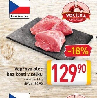 Vepřová plec bez kosti v celku