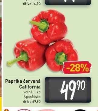 Paprika červená California