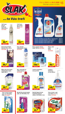 akční leták Šlak drogerie 10.11.2020-24.11.2020