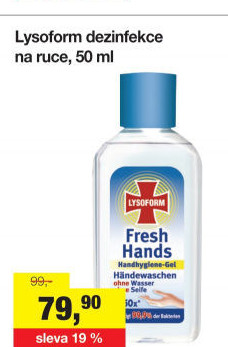 Antibakteriální gel na ruce Lysoform