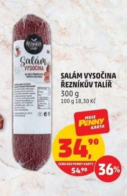 Salám Vysočina Řezníkův talíř