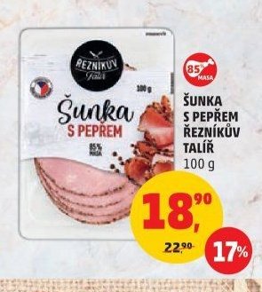 Šunka s pepřem Řezníkův talíř