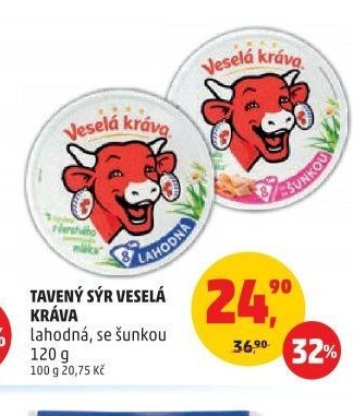 Tavený sýr Veselá kráva