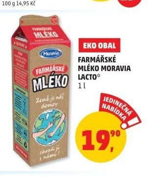 Eko obal Farmářské mléko Moravia