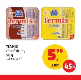 Termix různé druhy