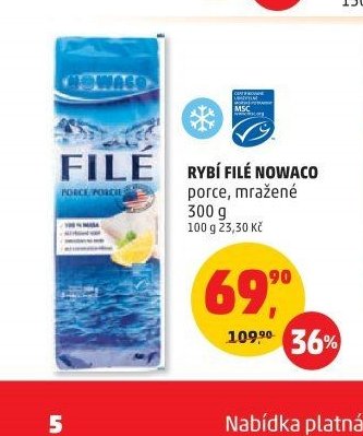 Rybí filé Nowaco