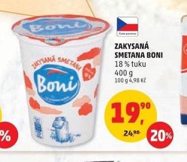 Zakysaná smetana Boni 400 g