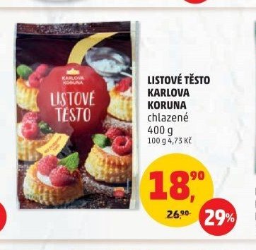 Listové těsto Karlova Koruna 400 g