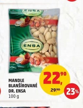 Mandle blanšírované Dr. Ensa 100 g