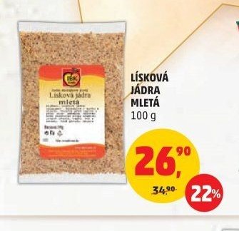 LÍSKOVÁ JÁDRA MLETÁ