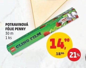 POTRAVINOVÁ FÓLIE PENNY 30 m