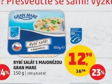 RYBÍ SALÁT S MAJONÉZOU GRAN MARE
