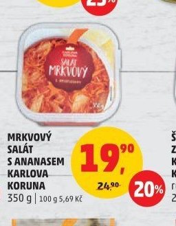 MRKVOVÝ SALÁT S ANANASEM KARLOVA KORUNA