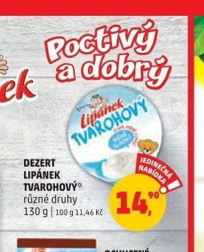 DEZERT LIPÁNEK TVAROHOVÝ