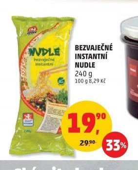BEZVAJEČNÉ INSTANTNÍ NUDLE