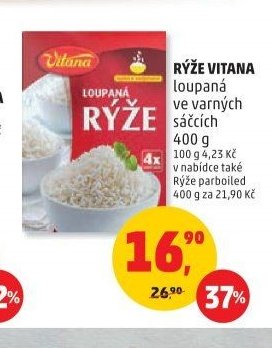 RÝŽE VITANA loupaná ve varných sáčcích