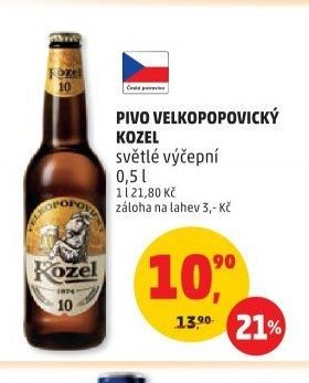 PIVO VELKOPOPOVICKÝ KOZEL