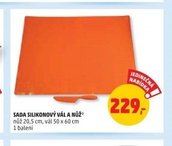 SADA SILIKONOVÝ VÁL A NŮŽ